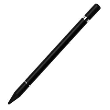 Alogy 2-in-1 capacitive touch stylus for phone tablet screen with pen Black