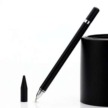 Alogy 2-in-1 capacitive touch stylus for phone tablet screen with pen Black