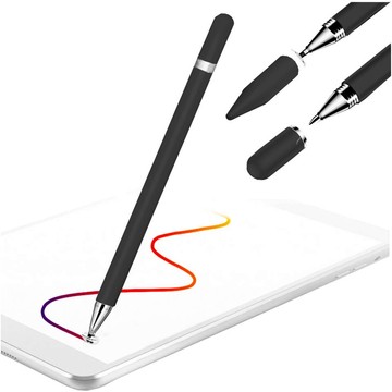 Alogy 2-in-1 capacitive touch stylus for phone tablet screen with pen Black