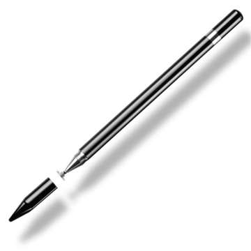 Alogy 2-in-1 capacitive touch stylus for phone tablet screen with pen Black