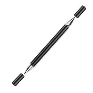 Alogy 2-in-1 capacitive touch stylus for phone tablet screen with pen Black