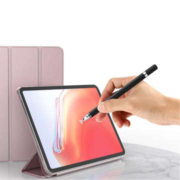 Alogy 2-in-1 capacitive touch stylus for phone tablet screen with pen Black