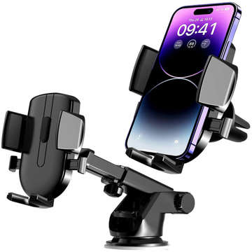 Alogy 2-in-1 car phone holder for windshield for dashboard grille Organizer