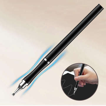 Alogy 2-in-1 stylus capacitive touch for tablet phone screen Black