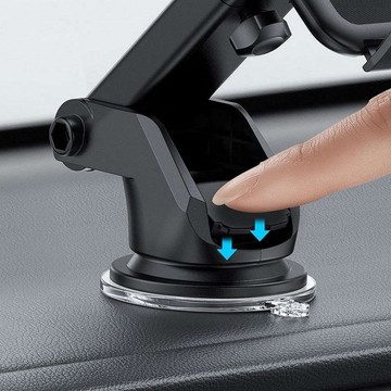 Alogy 2in1 car holder for 6.5" phone gravitational for windshield, dashboard, grille Easy One Touch Organizer