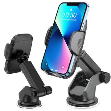 Alogy 2in1 car holder for 6.5" phone gravitational for windshield, dashboard, grille Easy One Touch Organizer