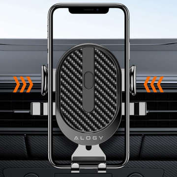 Alogy 2in1 car holder for 6.5" phone gravitational for windshield, dashboard, grille Easy One Touch Organizer