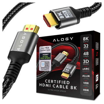 Alogy 8K 60Hz 48GBps 3m HDMI 2.1 Cable Black