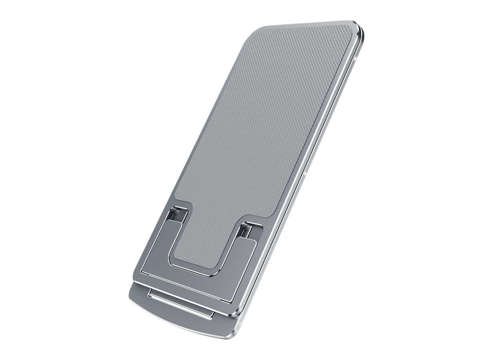 Alogy Adjustable Phone Stand Foldable Desk Stand Silver