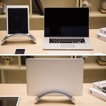 Alogy Anti-Slip Laptop Desk Stand for MacBook Air/ Pro Silver