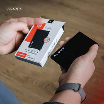 Alogy Anti-Theft Wallet RFID Smart Card Holder Black