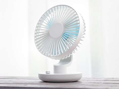 Alogy Ballet Desk Fan Cordless Fan with 3000mAh Battery USB White