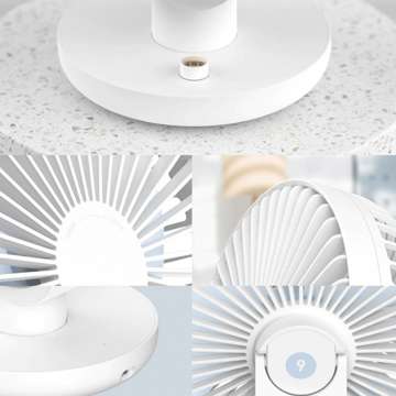 Alogy Ballet Desk Fan Cordless Fan with 3000mAh Battery USB White