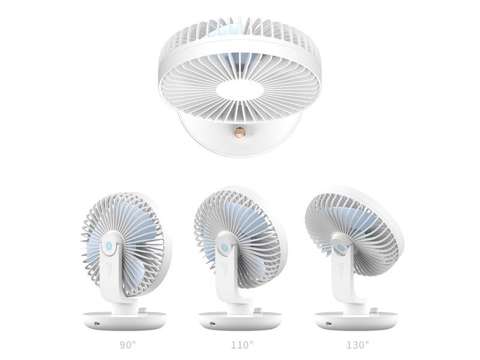 Alogy Ballet Desk Fan Cordless Fan with 3000mAh Battery USB White