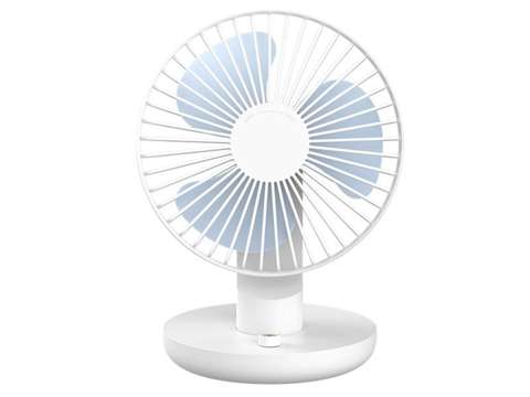 Alogy Ballet Desk Fan Cordless Fan with 3000mAh Battery USB White