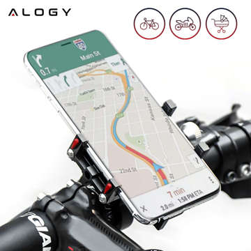 Alogy Bike Phone Phone Holder 55-95mm for Bicycle Bike Motor Scooter Black