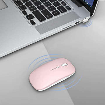 Alogy Bluetooth 5.0 Mouse wireless mouse for laptop tablet 2.4GHZ Pink