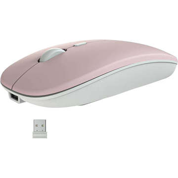 Alogy Bluetooth 5.0 Mouse wireless mouse for laptop tablet 2.4GHZ Pink