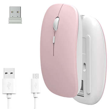 Alogy Bluetooth 5.0 Mouse wireless mouse for laptop tablet 2.4GHZ Pink