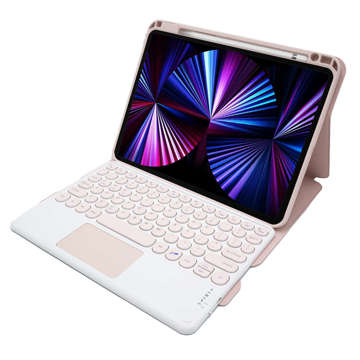 Alogy Bluetooth Keyboard Touchpad 4in1 Magnetic Pencil Case for Apple iPad Pro 11 2021 Pink