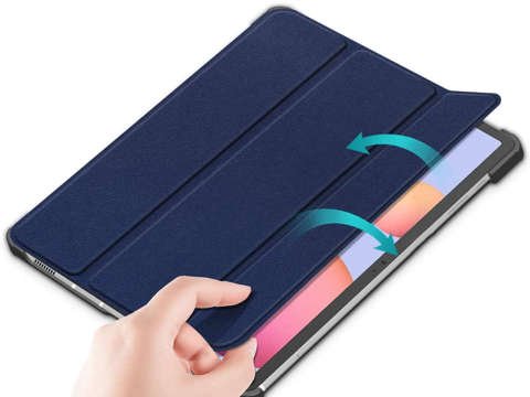 Alogy Book Cover for Galaxy Tab S7 FE 5G 12.4 T730/T736B Navy Blue