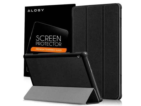 Alogy Book Cover for Lenovo Tab M10 10.1 TB-X605 Black Glass