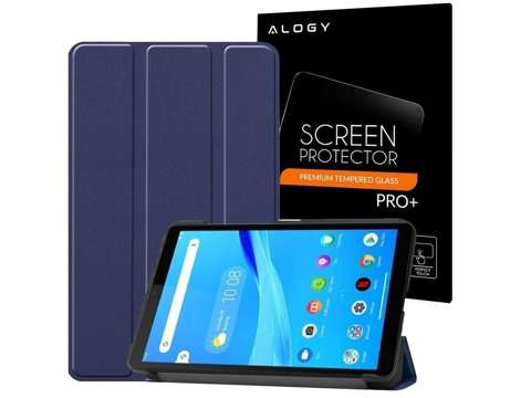 Alogy Book Cover for Lenovo Tab M7 TB-7305F Navy Glass Alogy