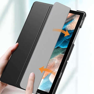 Alogy Book Cover for Samsung Galaxy Tab A8 2021 SM-X200/SM-X205 Black Glass