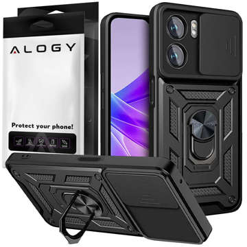 Alogy Camshield Stand Ring Case with Camera Cover for Oppo A57 5G / A77 5G Glass
