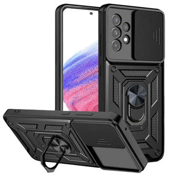 Alogy Camshield Stand Ring Case with Camera Cover for Samsung Galaxy A53 / A53 5G Glass