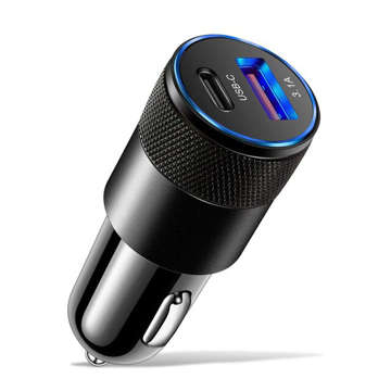 Alogy Car Charger USB-C Type C USB 3.1A Black