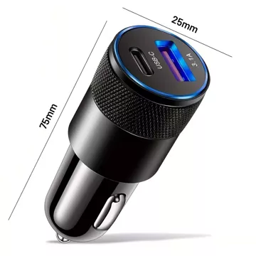 Alogy Car Charger USB-C Type C USB 3.1A Black