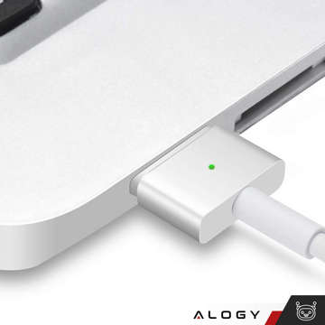 Alogy Charger MacBook Charger Apple MacBook MagSafe 2 T-type 45W Power Adapter White