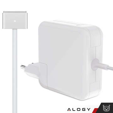 Alogy Charger MacBook Charger Apple MacBook MagSafe 2 T-type 45W Power Adapter White