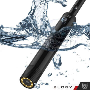 Alogy Duo Cam 1920 Full HD Lightning endoscope inspection camera for iPhone, USB-C, micro USB 3m 8mm black