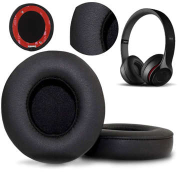 Alogy Earmuffs Headphone Pads for BEATS SOLO 2.0 3.0 Black