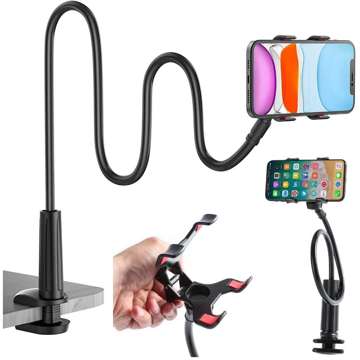 Alogy Flex Holder with Desk Clip Flexible Tripod Universal phone holder / Black