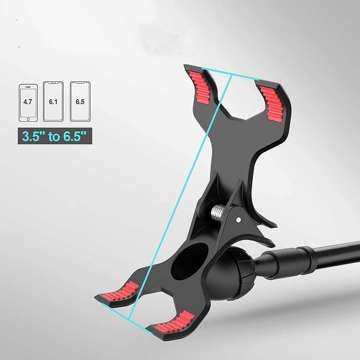 Alogy Flex Holder with Desk Clip Flexible Tripod Universal phone holder / Black