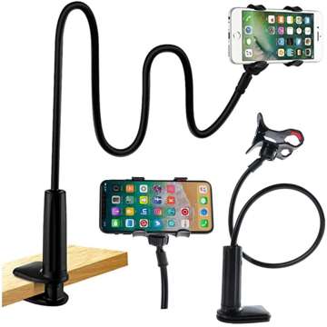 Alogy Flex Holder with Desk Clip Flexible Tripod Universal phone holder / Black