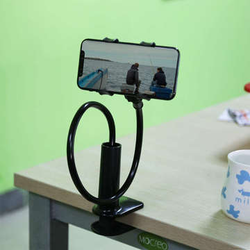 Alogy Flex Holder with Desk Clip Flexible Tripod Universal phone holder / Black