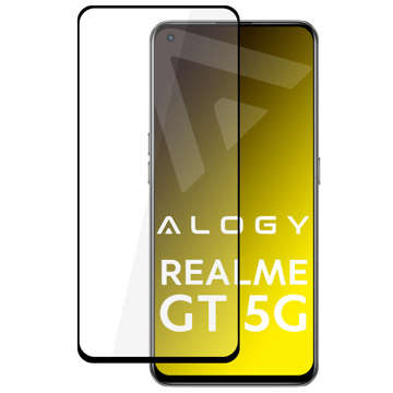 Alogy Full Glue case friendly glass for Realme GT 5G Black