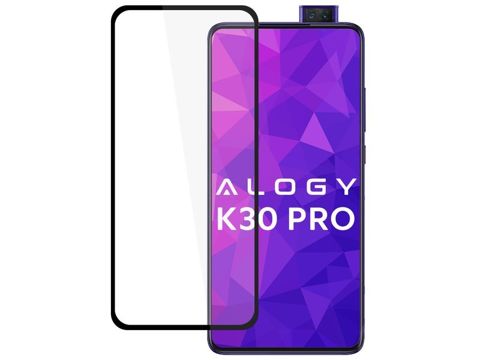 Alogy Glass Full Glue for Xiaomi Redmi K30 Pro Black 2x Lens Glass