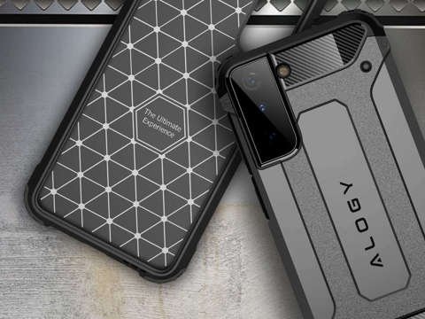 Alogy Hard Armor case for Samsung Galaxy S21 gray Glass