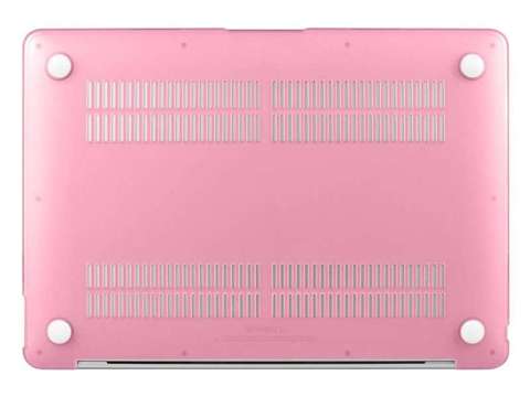 Alogy Hard Case mat neoprene bag for MacBook Air 2018 13 pink