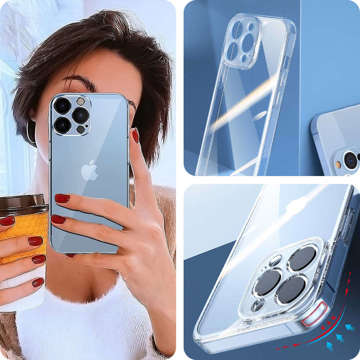 Alogy Hybrid Case with Camera Cover for Apple iPhone 12 Pro Transparent