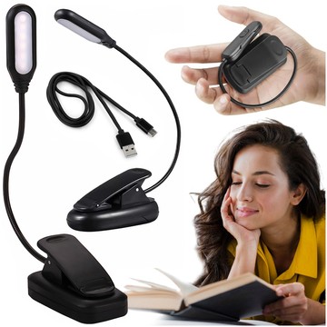 Alogy LED Night Light Desk Reading Lamp Adjustable Flexible Wireless Micro USB Black