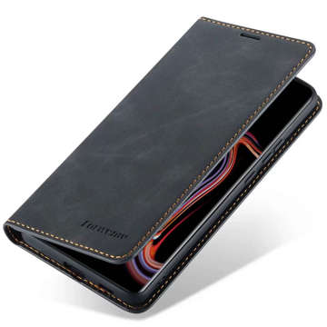 Alogy Leather Flip Wallet Case for Samsung Galaxy S22 Plus Black