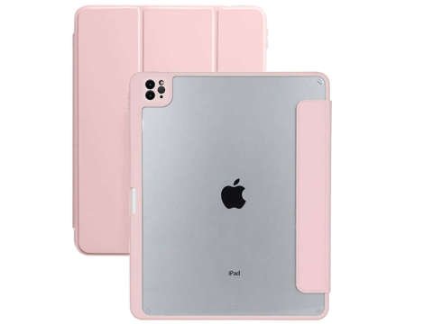 Alogy Magnetic Pencil Case 2in1 for Apple iPad Air 4 2020 / 5 2022 Pink Glass