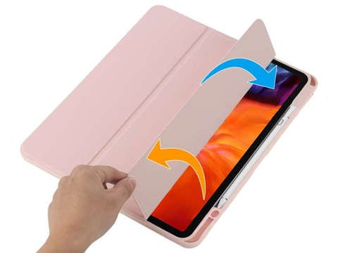 Alogy Magnetic Pencil Case 2in1 for Apple iPad Air 4 2020 / 5 2022 Pink Glass