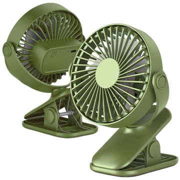 Alogy Portable Fan Cooler USB Wireless Desk Clip Fan Green